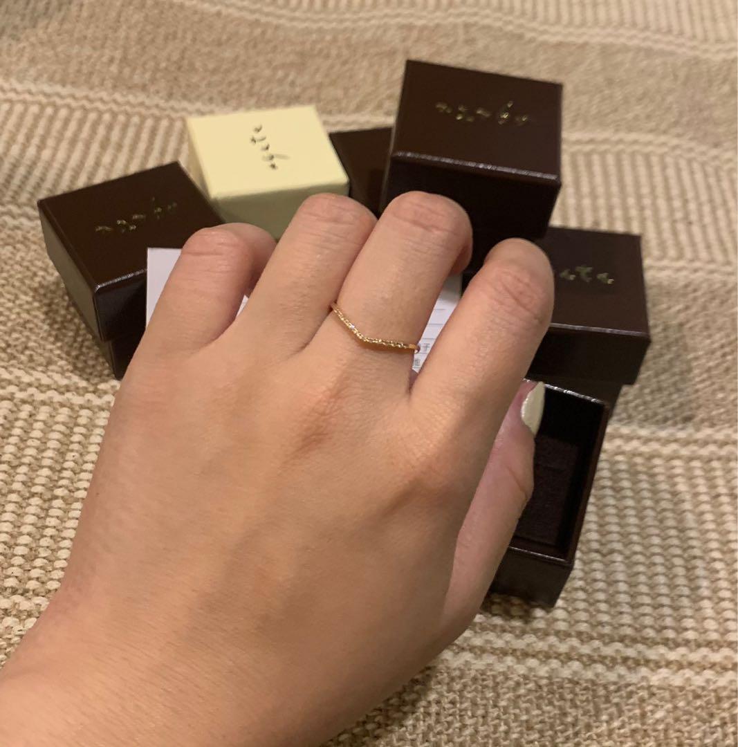 日本輕珠寶agete 飾品戒指15號v戒尺寸已改過 不能再改 她的時尚 飾品配件在旋轉拍賣