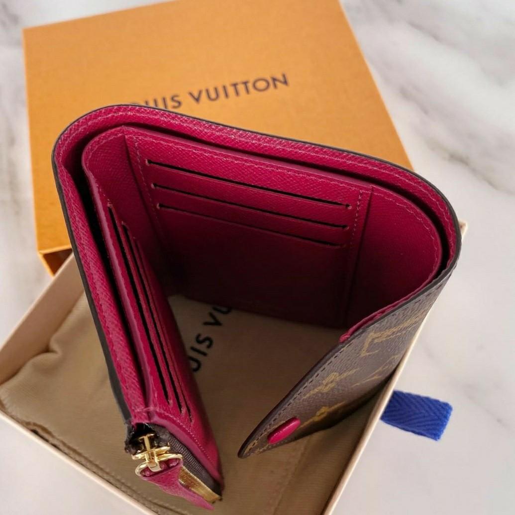 Authentic Louis Vuitton Victorine Wallet (Fuchsia Interior