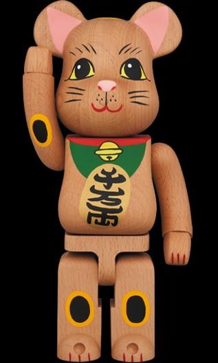 Bearbrick 招財貓木wood 400% BE@RBRICK カリモク招き猫400％, 興趣及 