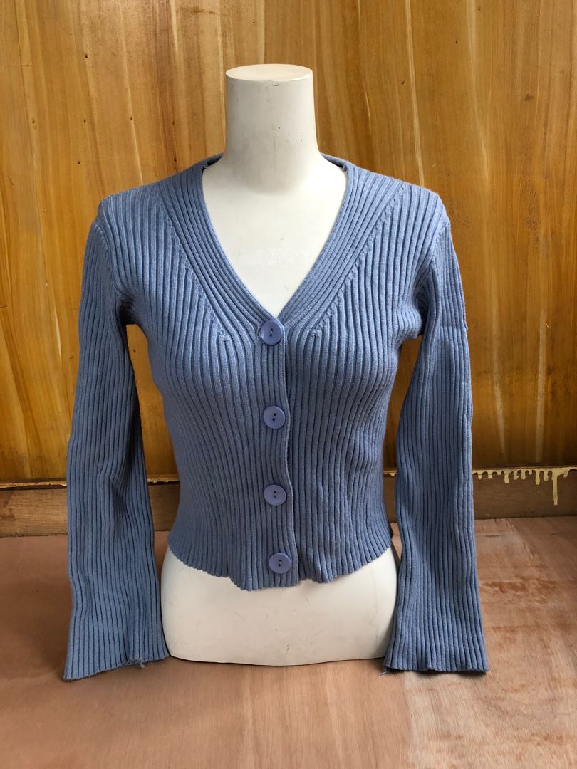 topshop blue cardigan