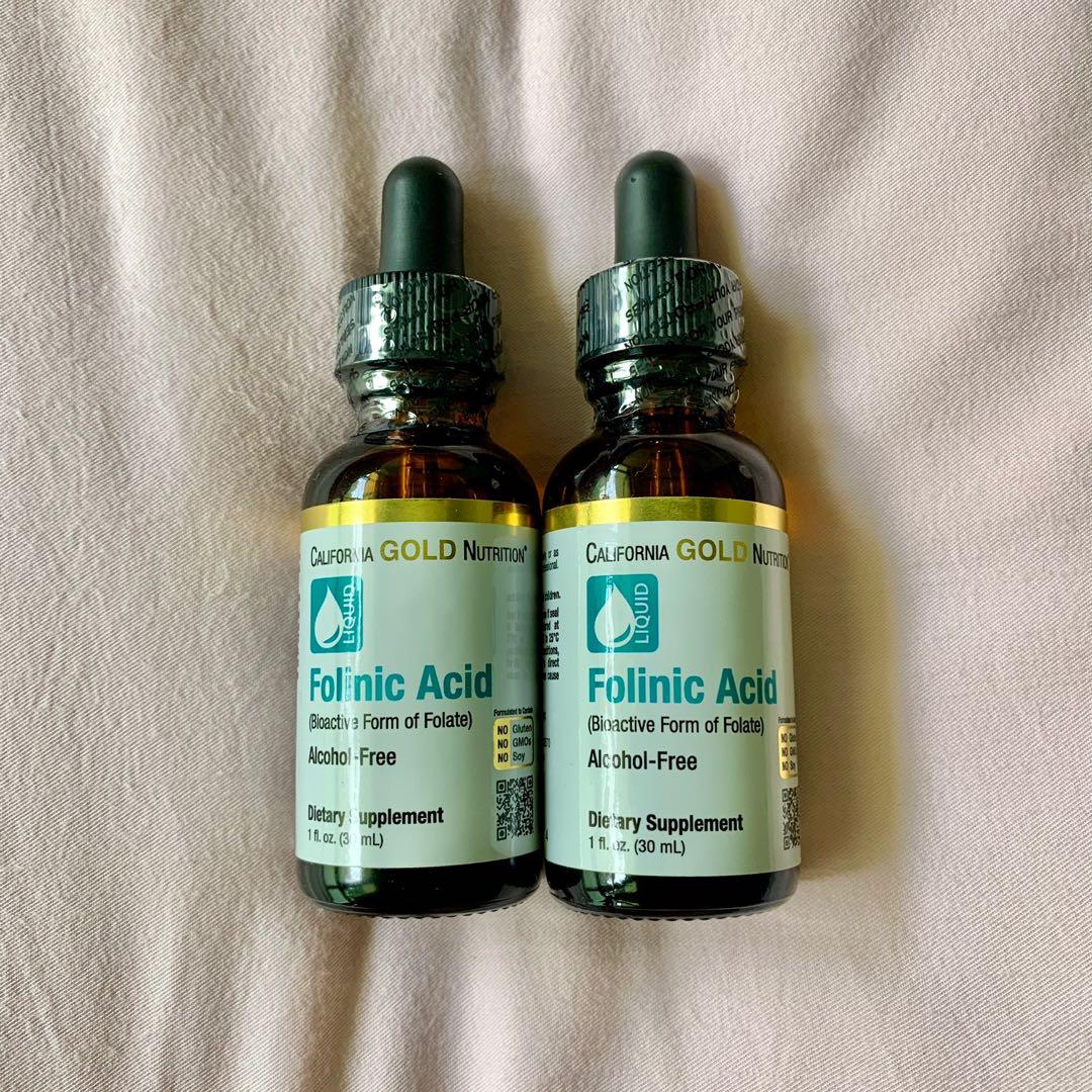 [BN] Folinic Acid, Alcohol-free (1 fl oz / 30ml) by California Gold ...