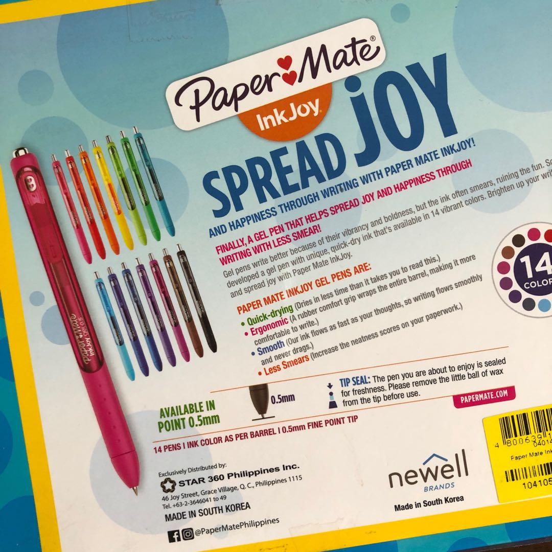 Brand New: Paper Mate Inkjoy Gel Pen Set (14 pcs. / 0.5mm), Hobbies & Toys,  Stationary & Craft, Craft Supplies & Tools on Carousell