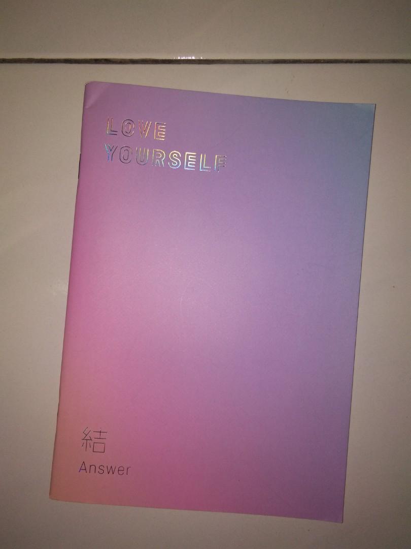 Bts Pob Love Yourself Answer Notebook K Wave On Carousell