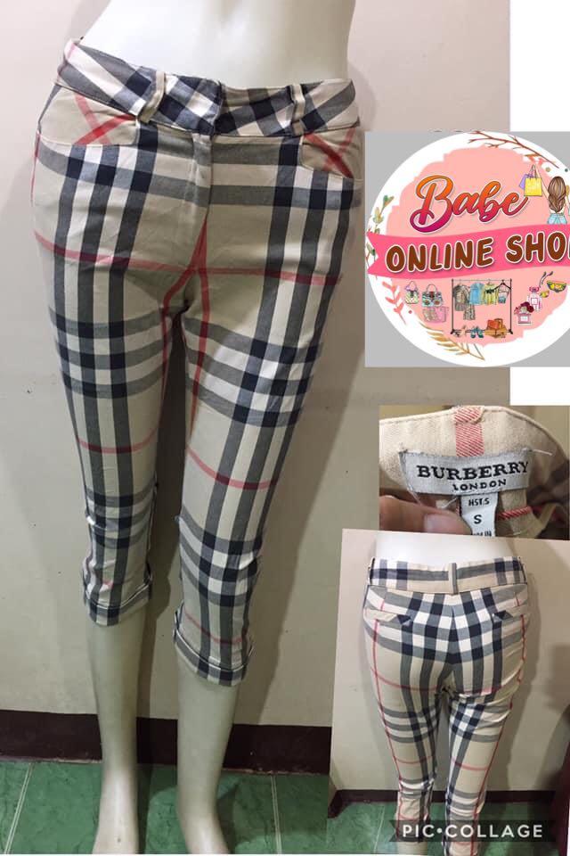 Burberry Capri Pants, Women's Fashion, Bottoms, Other Bottoms on Carousell