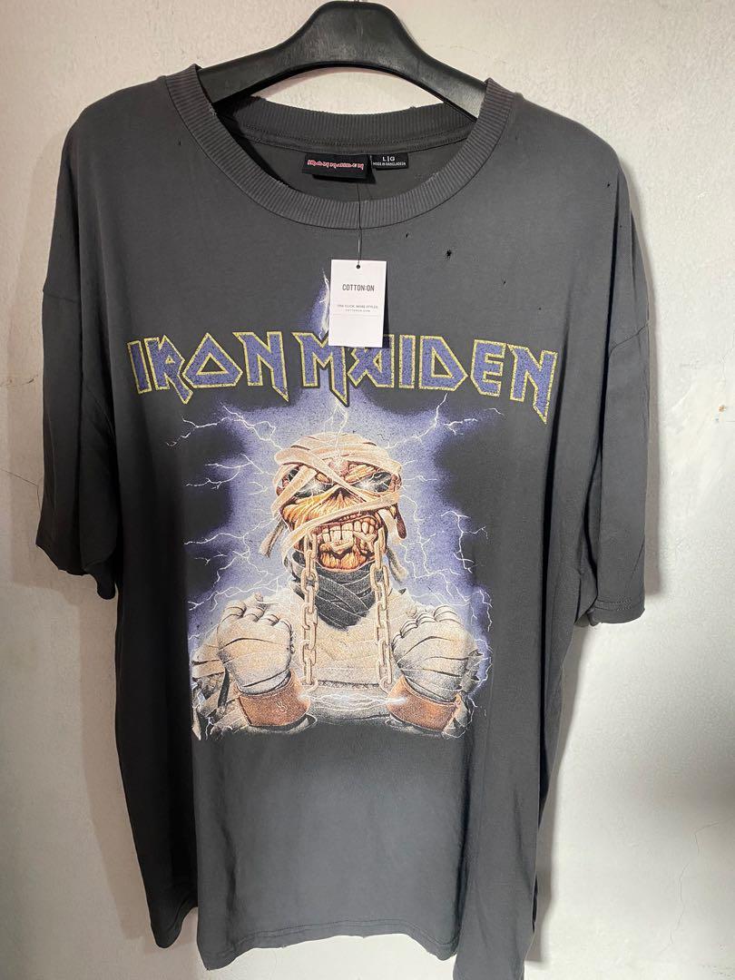 Vintage Iron Maiden tshirt, Fesyen 