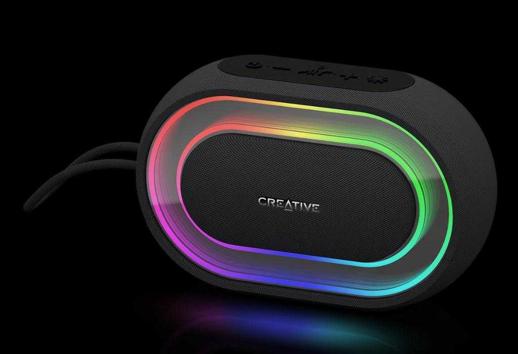 Creative halo shop portable bluetooth speaker