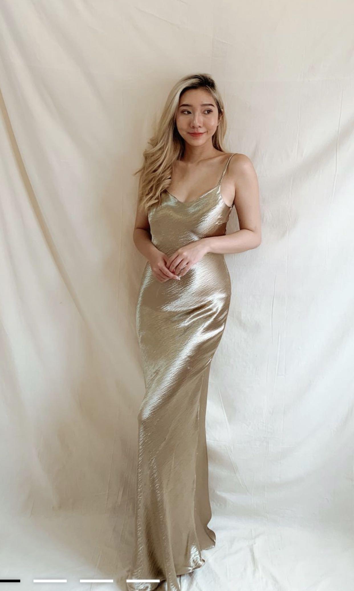 Dusty gold dress outlet