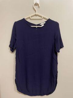 H&M Navy Office Blouse