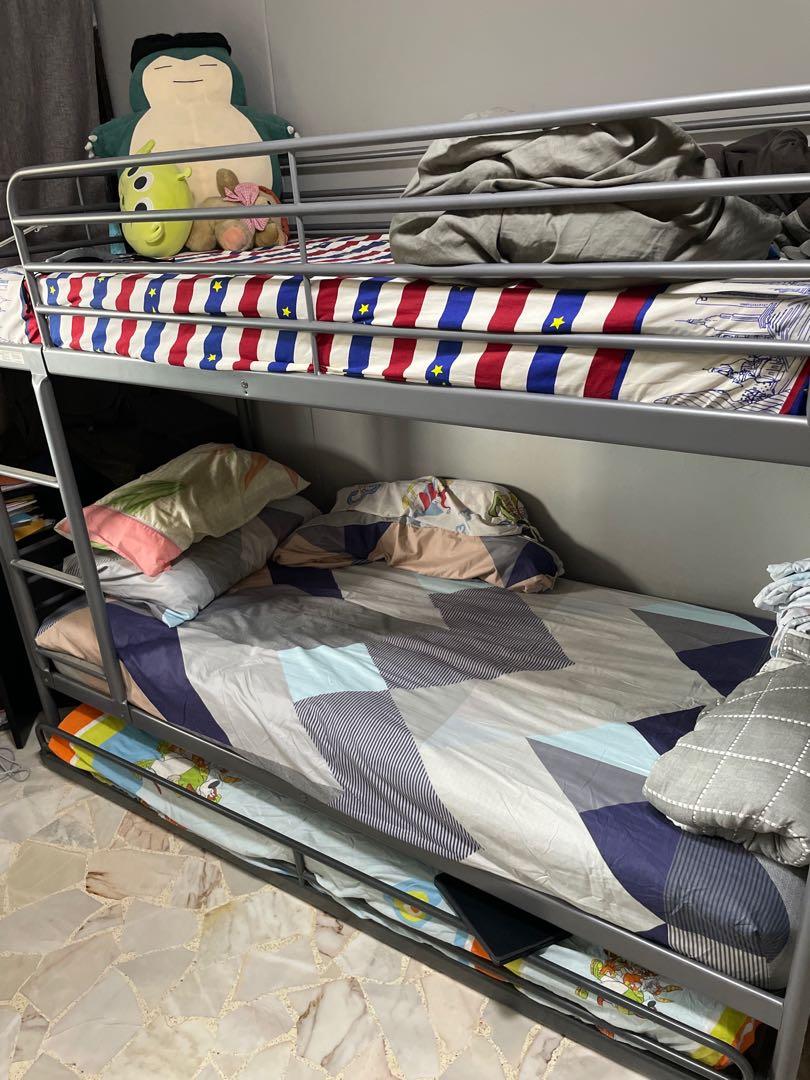 IKEA Svarta Bunk Bed Frame w Underbed, Furniture & Home Living