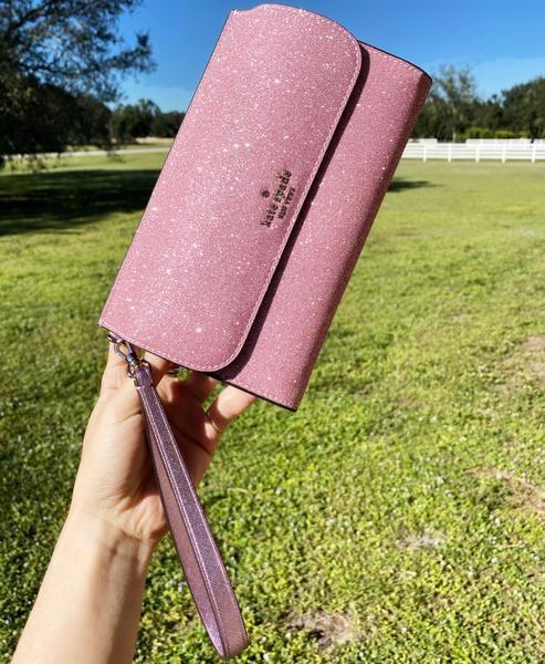 Kate spade lola glitter boxed medium phone wristlet Clearance