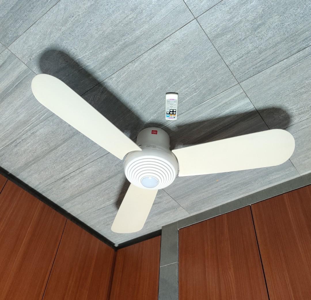 KDK Ceiling Fan A11YS with remote, Furniture & Home Living, Lighting