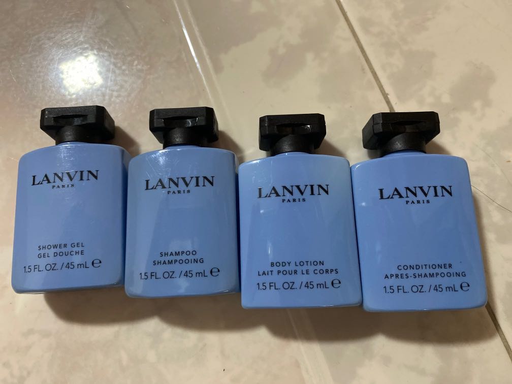 Lanvin exclusive shampoo shower gel body lotion conditioner gift set ...