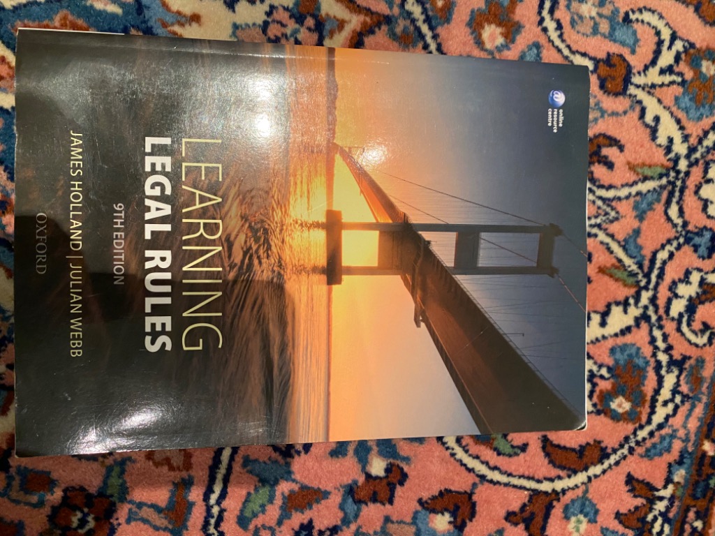 Learning Legal Rules Textbook, Hobbies & Toys, Books & Magazines ...