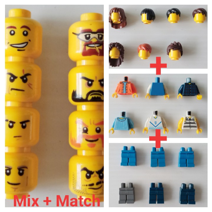 Lego minifigures mix and match best sale