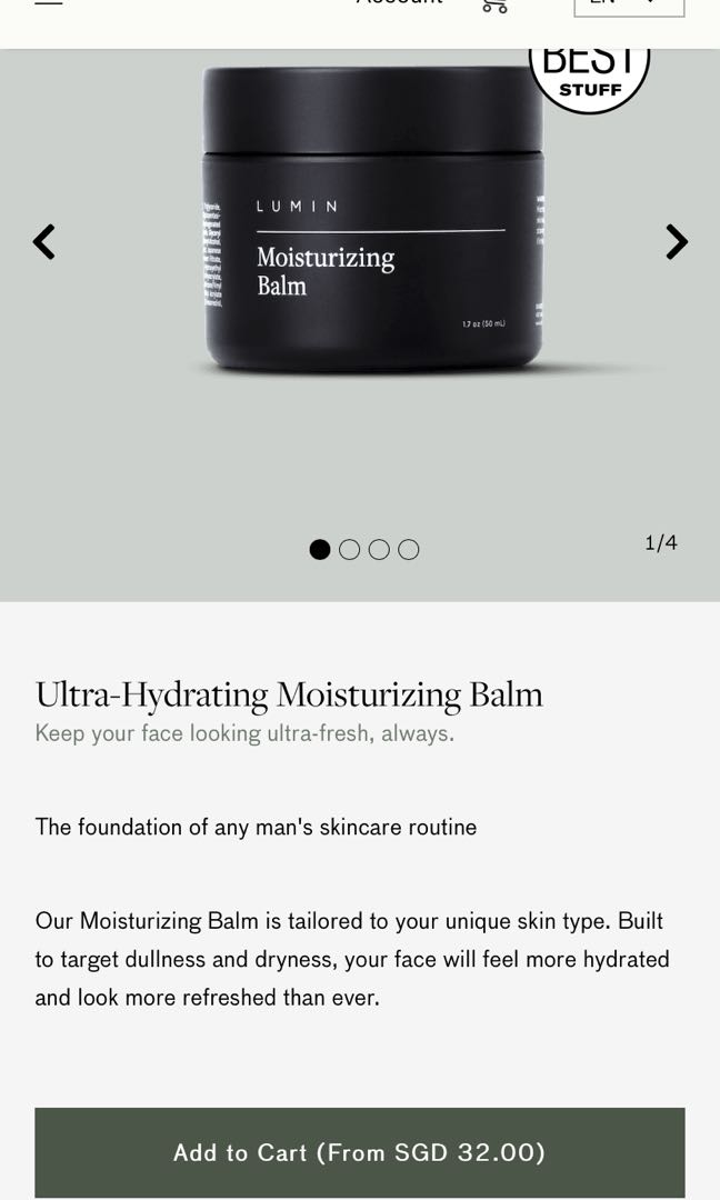 lumin moisturising balm