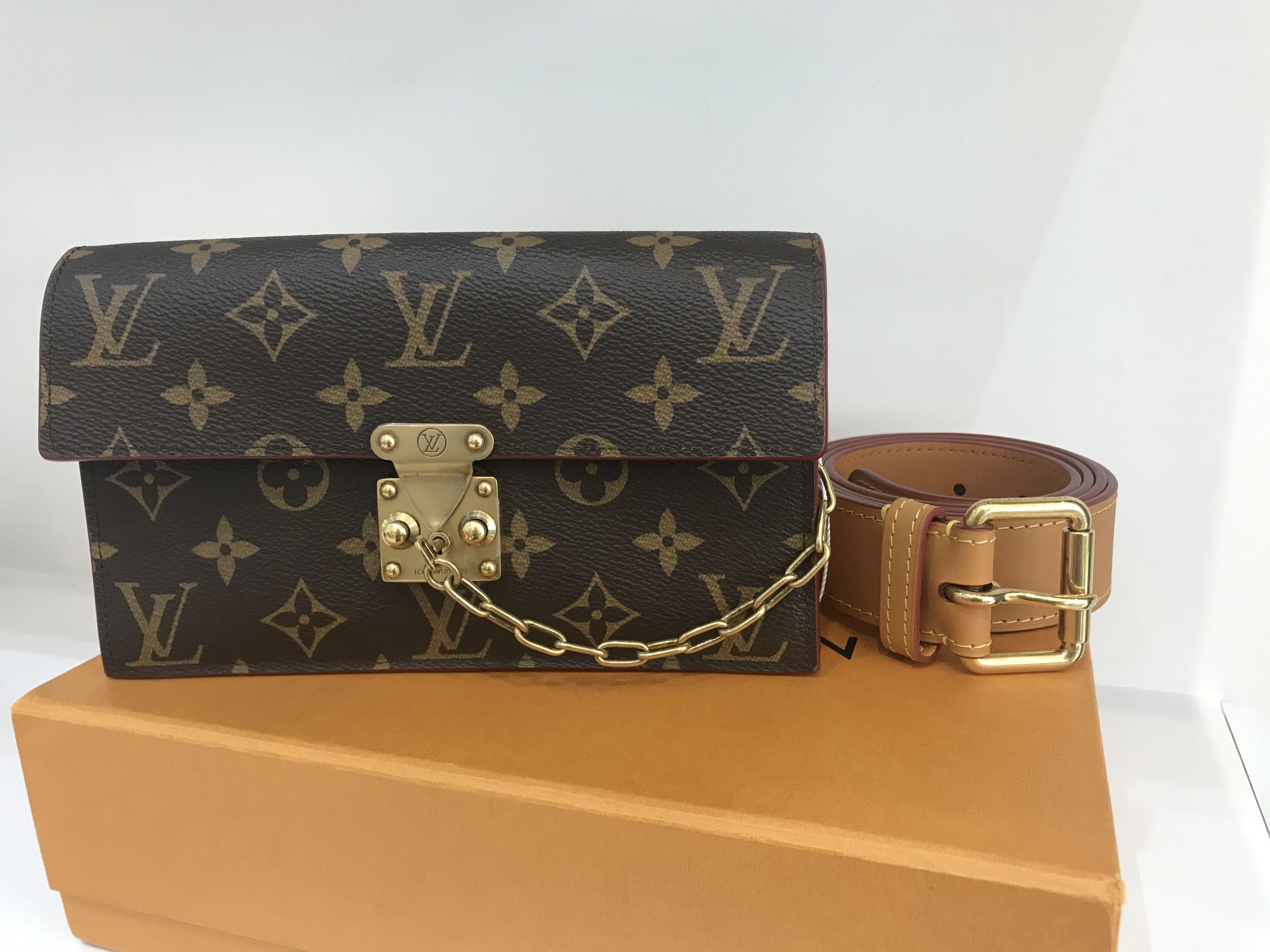LV S LOCK BELT POUCH MM (M68549), Luxury, Bags & Wallets on Carousell