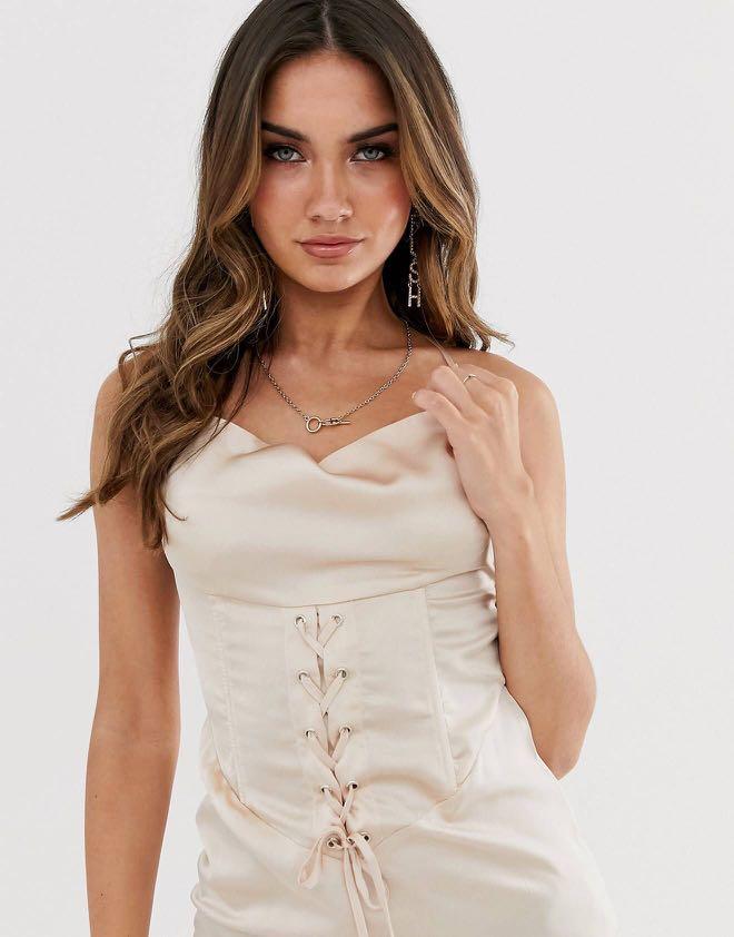 Missguided champagne dress shop
