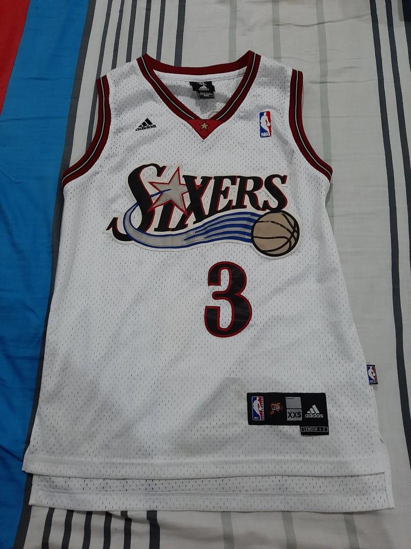 NBA 76 sixers Home Jersey Allen Iverson 3 Men s Fashion