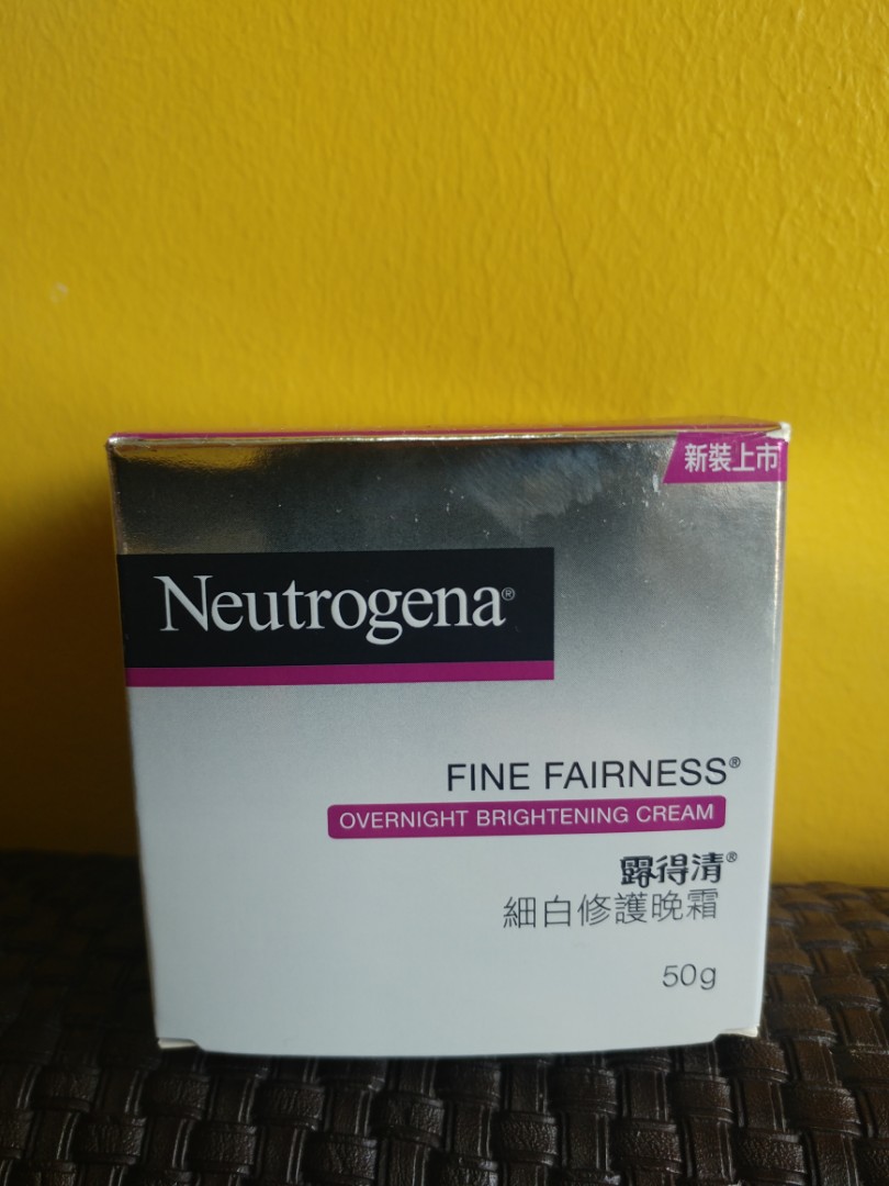 neutrogena fine fairness night cream