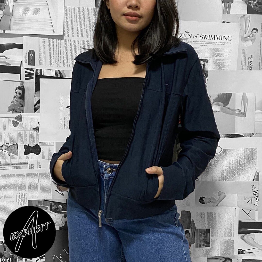 nike dri fit jacket blue