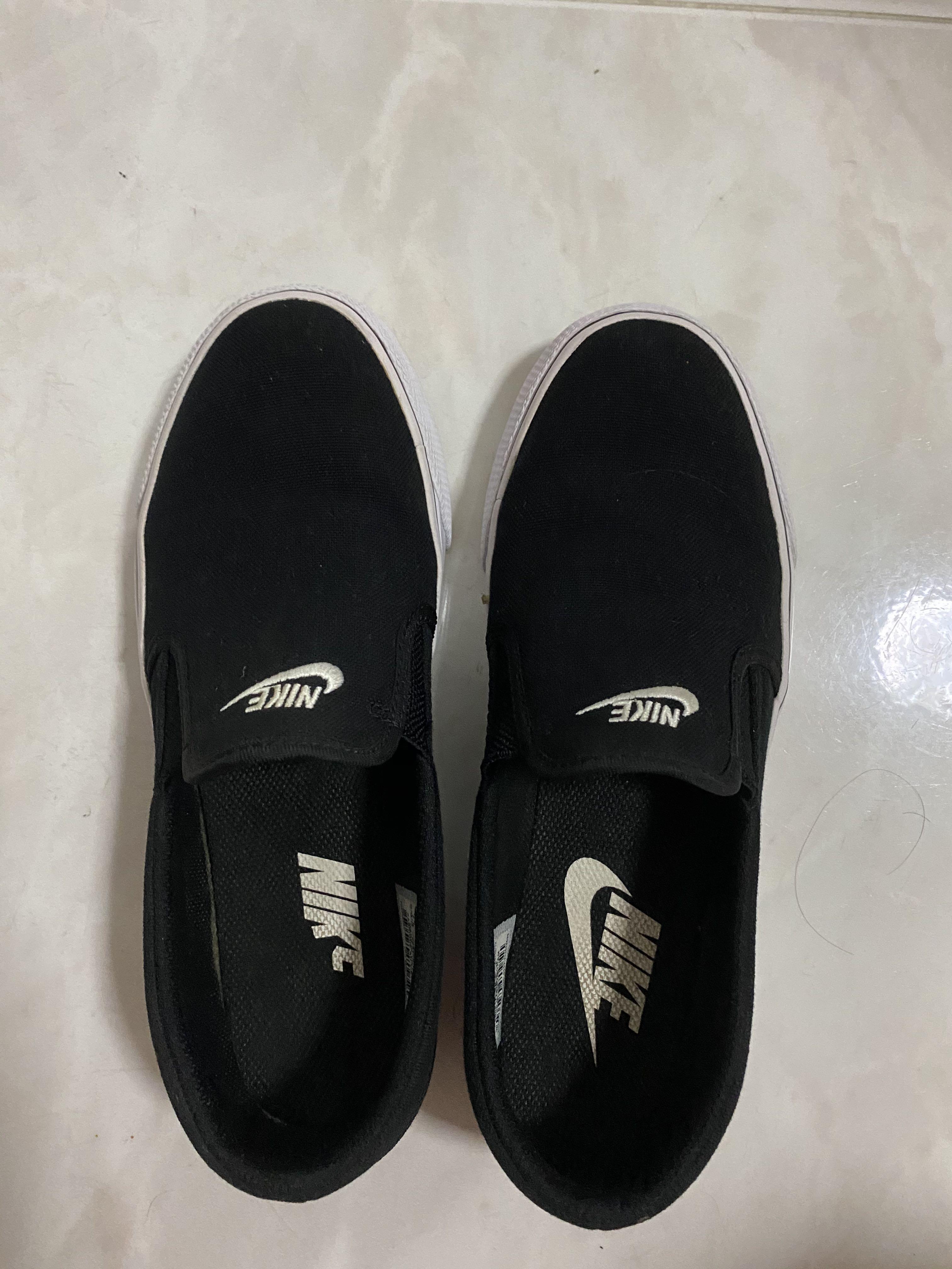 Nike toki slip on womens black online