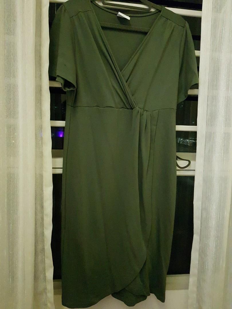 Olive Green Dress for sale, Women's 