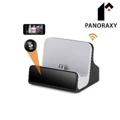 Panoraxy WiFi Phone Charger Dock Hidden Camera Nanny