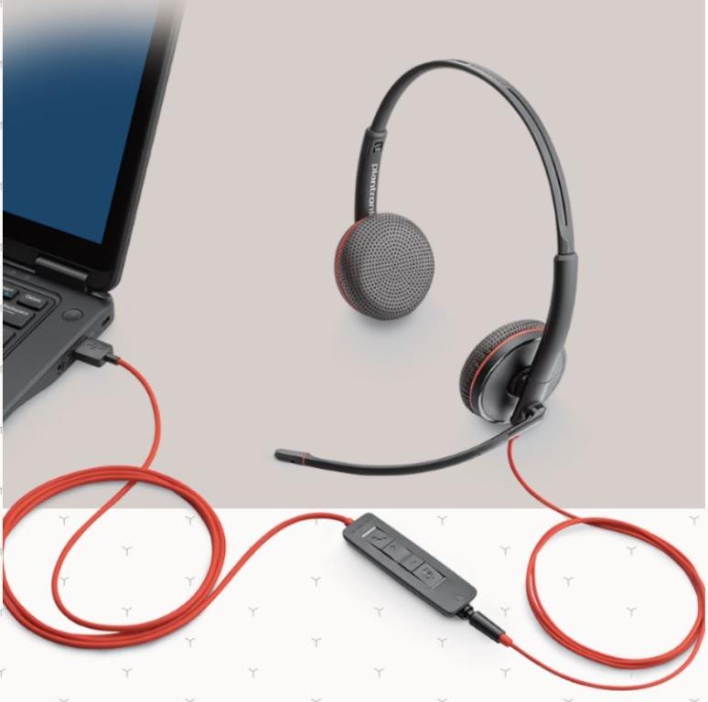 plantronics noise cancelling microphone headset