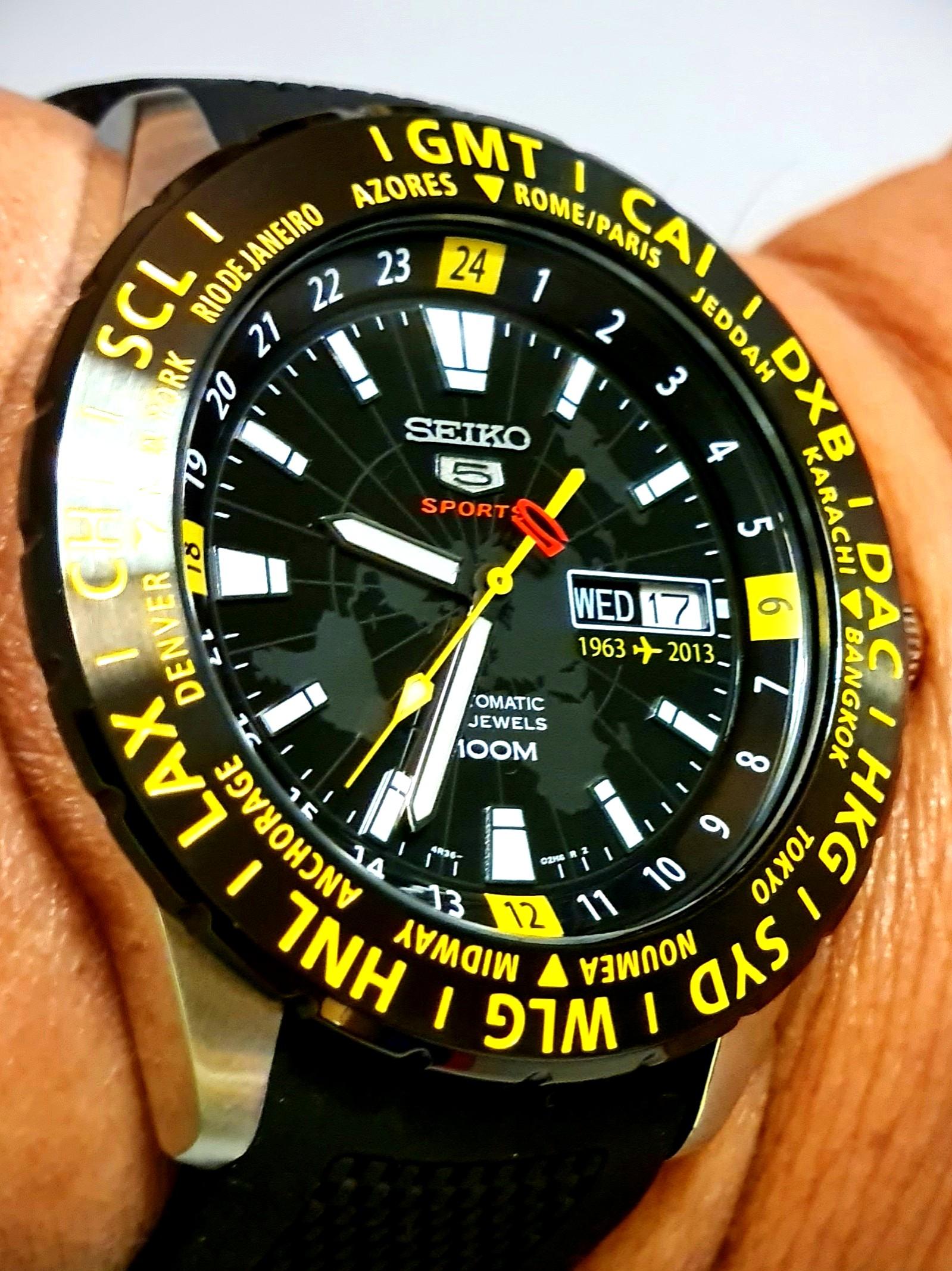 Seiko 50th Anniversary Edition Sports World Timer GMT-RARE, Men's Fashion,  Watches & Accessories, Watches on Carousell