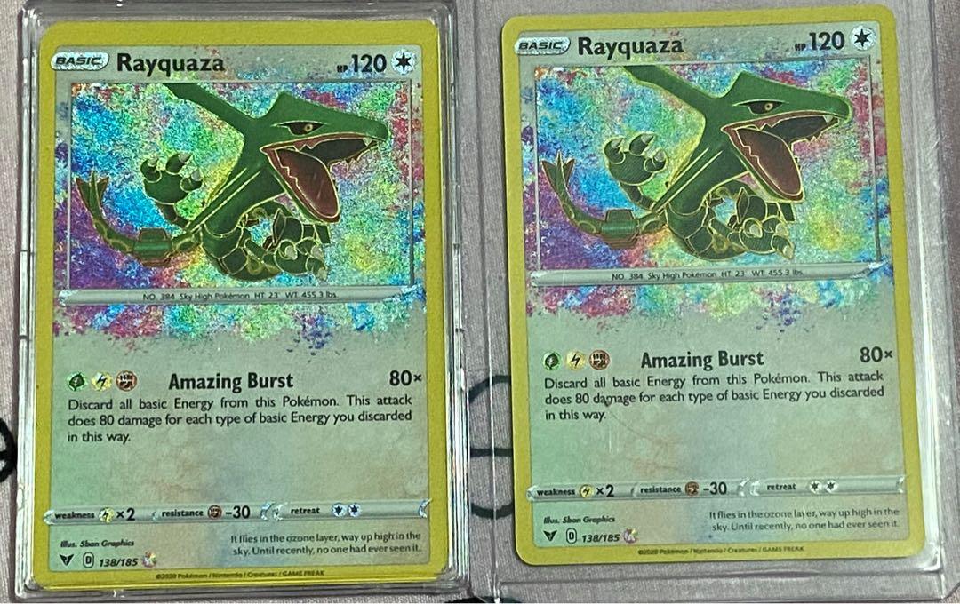  Pokemon - Rayquaza - 138/185 - Amazing Rare : Toys & Games