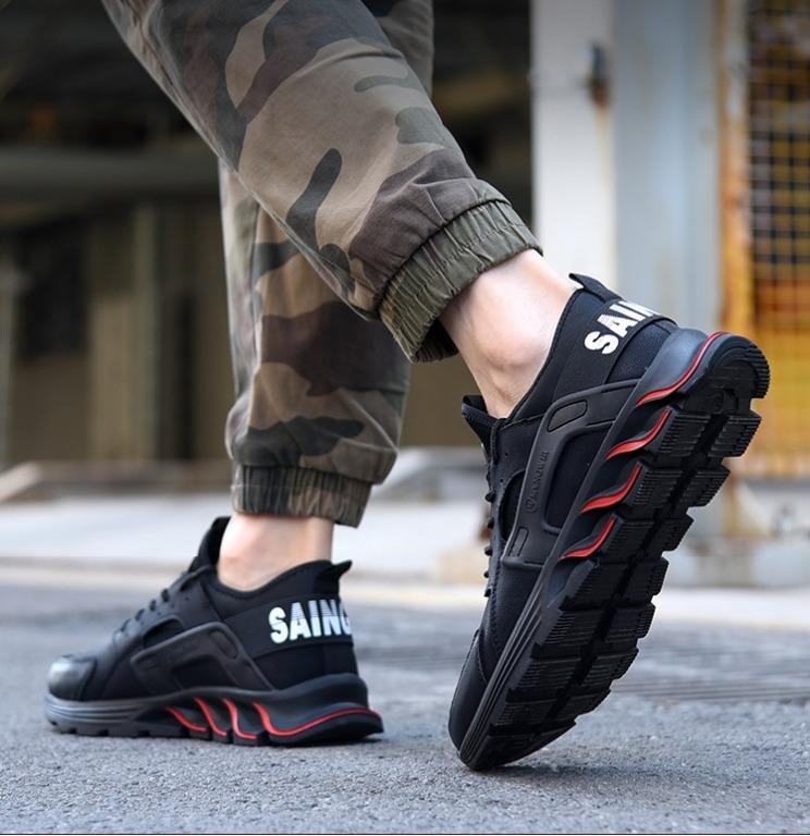 Steel Toe Safety Shoes SS59 Camo Black Men s Fashion Footwear Boots on Carousell
