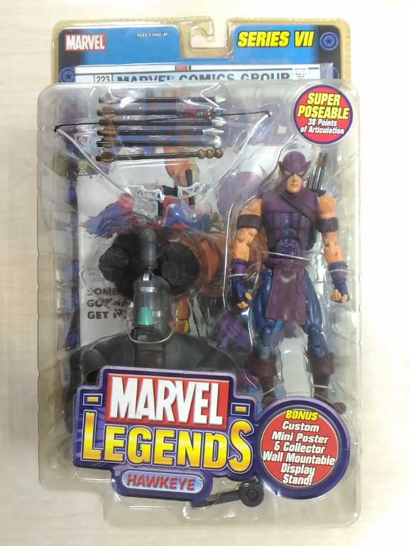 Marvel legends hawkeye toy biz clearance