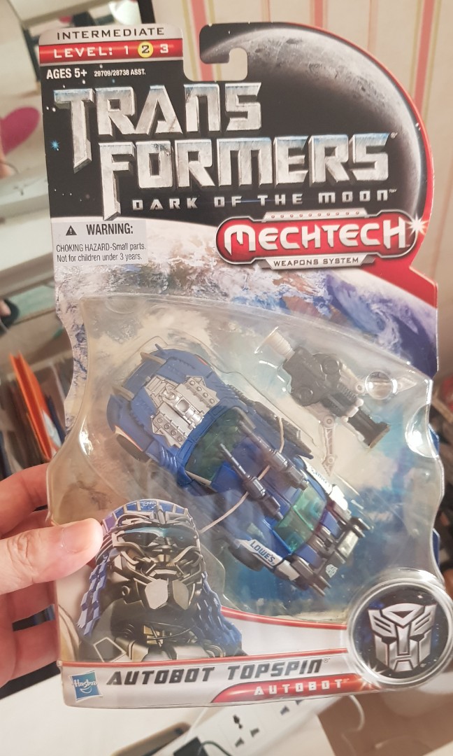 transformers topspin toy