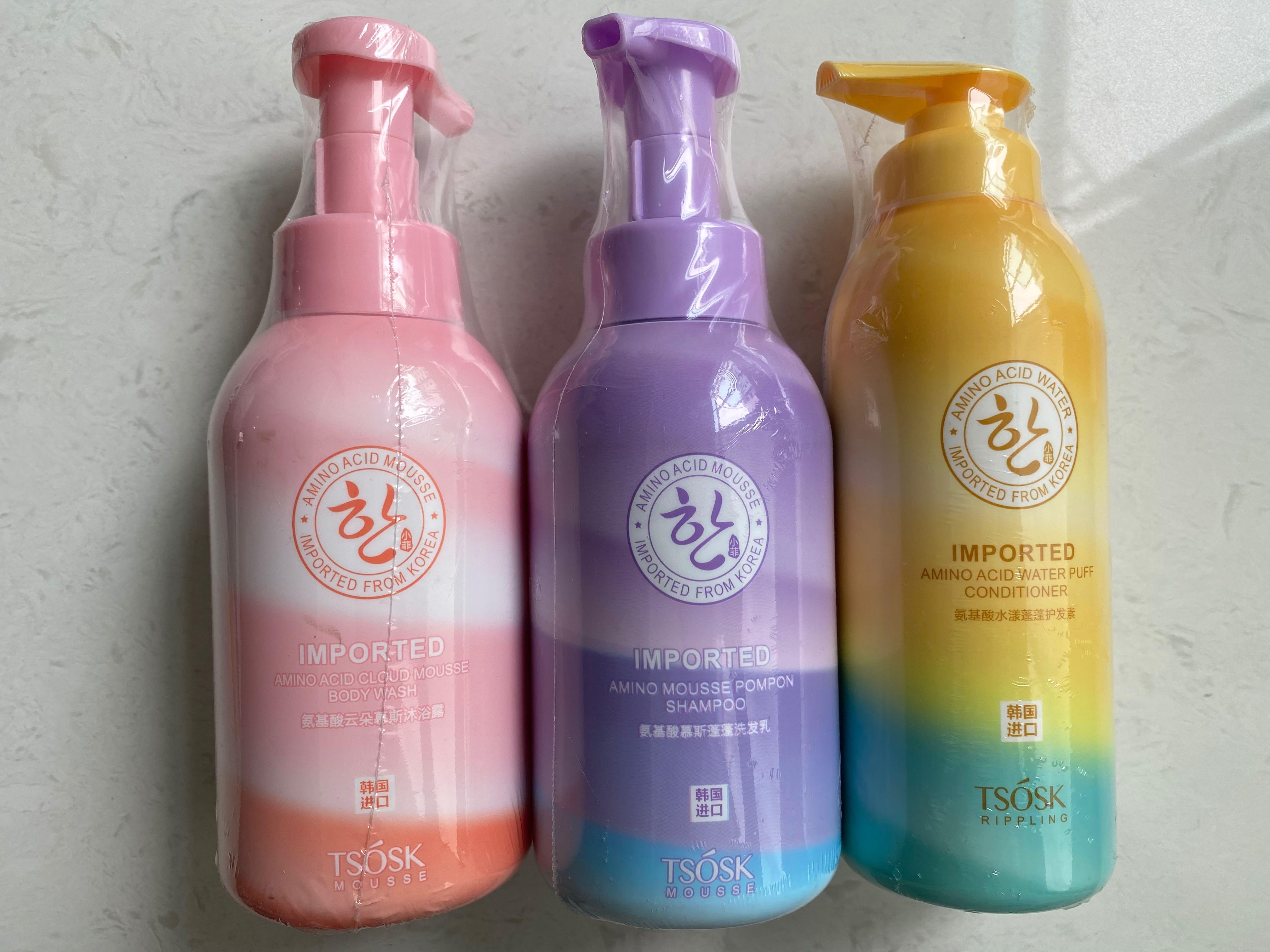 Tsosk Mousse Body Wash, Hair Shampoo & Conditioner, Beauty & Personal