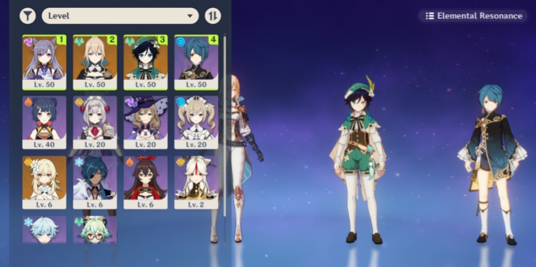 Venti, Keqing, jean acc and skyward harp Genshin impact, Video Gaming, Video Games, Xbox on