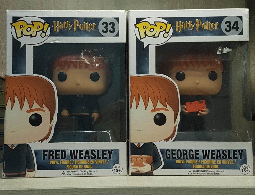 Vesting fluit Haven WTS Harry Potter Fred & George Weasley funko pop, Hobbies & Toys,  Collectibles & Memorabilia, Vintage Collectibles on Carousell