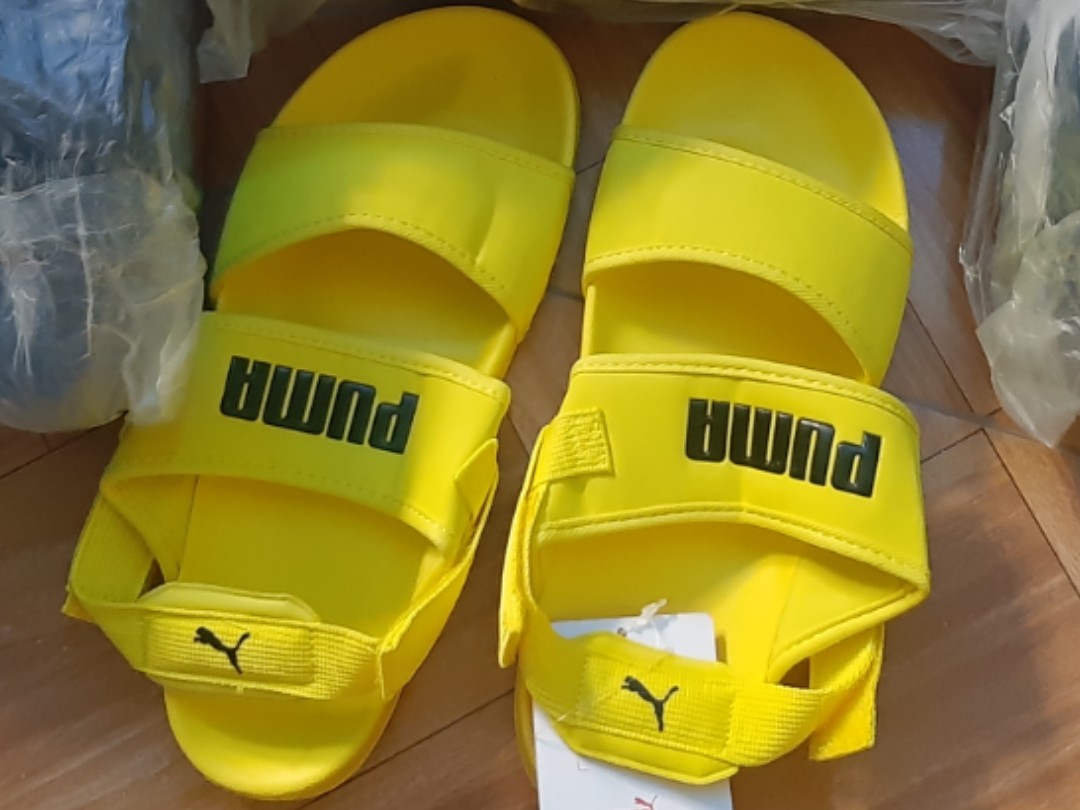 Puma sales sandals cyan