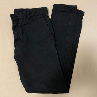 Zara Black SlimFit Khakis