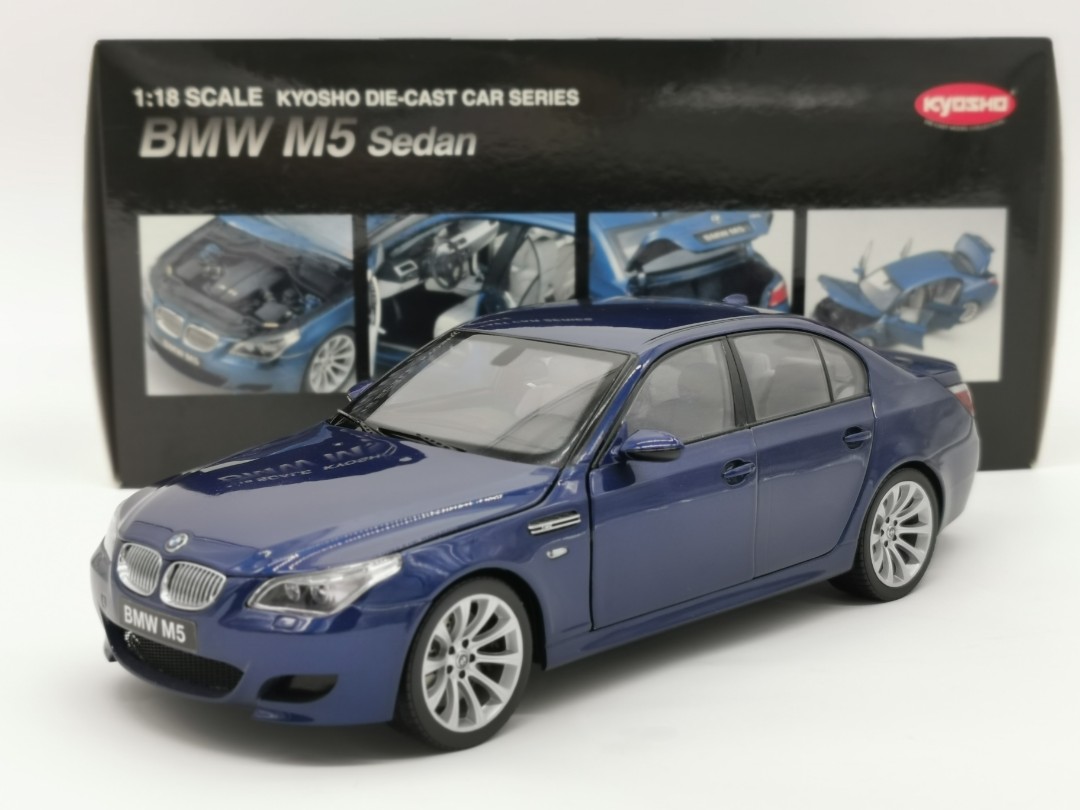 1/18 Bmw M5 (E60), Interlagos Blue, Made By Kyosho, Die-Cast Collectable,  Hobbies & Toys, Toys & Games On Carousell