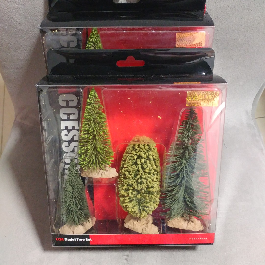 1/24 Model Tree Set 縮影模型樹木(2盒), 興趣及遊戲, 玩具 遊戲類- Carousell