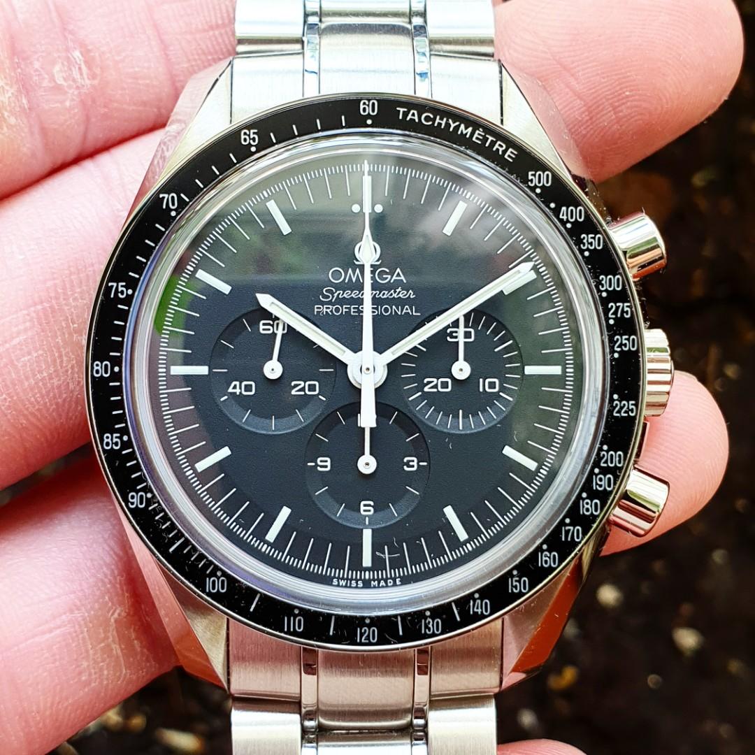2019 Sapphire Sandwich Omega Speedmaster w adjustable clasp