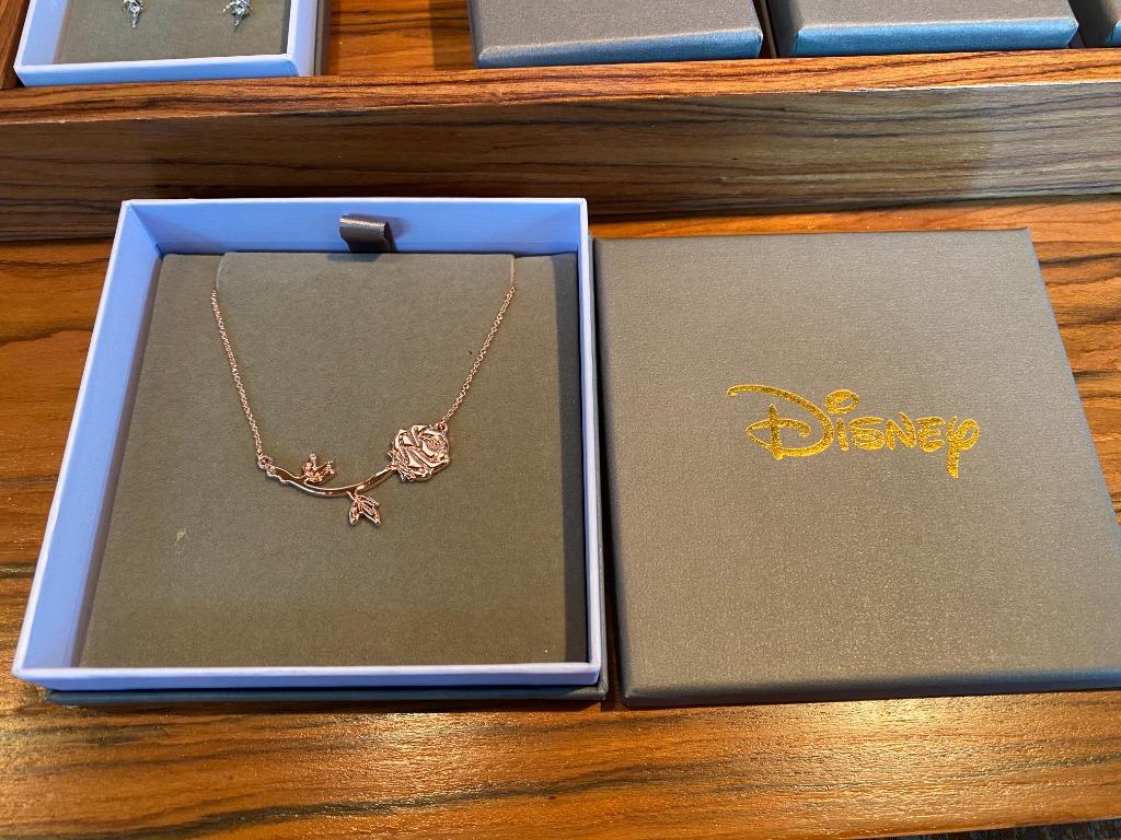Beauty and the beast rose necklace by disney sale couture