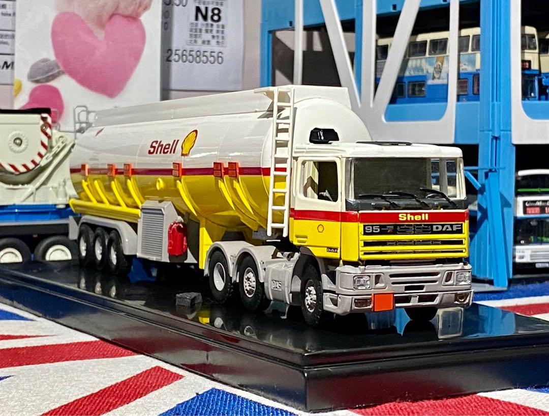 荷蘭製tekno 1 50 金屬製daf 95 蜆殻石油油車拖卡運油車三軸拖頭shell Tanker Truck 重型車輛商用車缸車模型 興趣及遊戲 旅行 旅遊 旅行必需品及用品