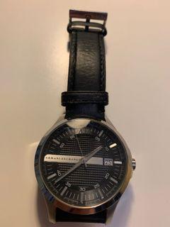 男裝AE Armani Exchange 皮錶 100%work