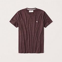 A&F Textured Icon Crew Tee