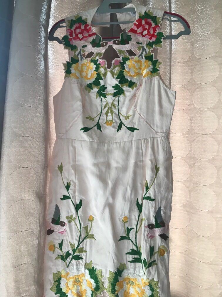 Alice Mccall Birds Embroidered dress, Women's Fashion, Dresses