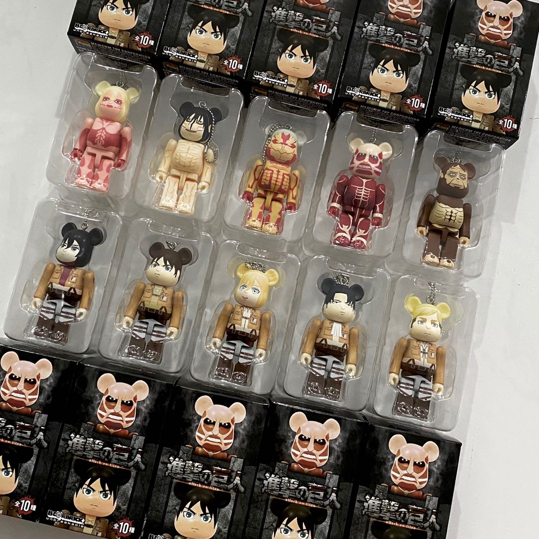aot attack on titan bearbrick medicom 100 Hobbies Toys Toys