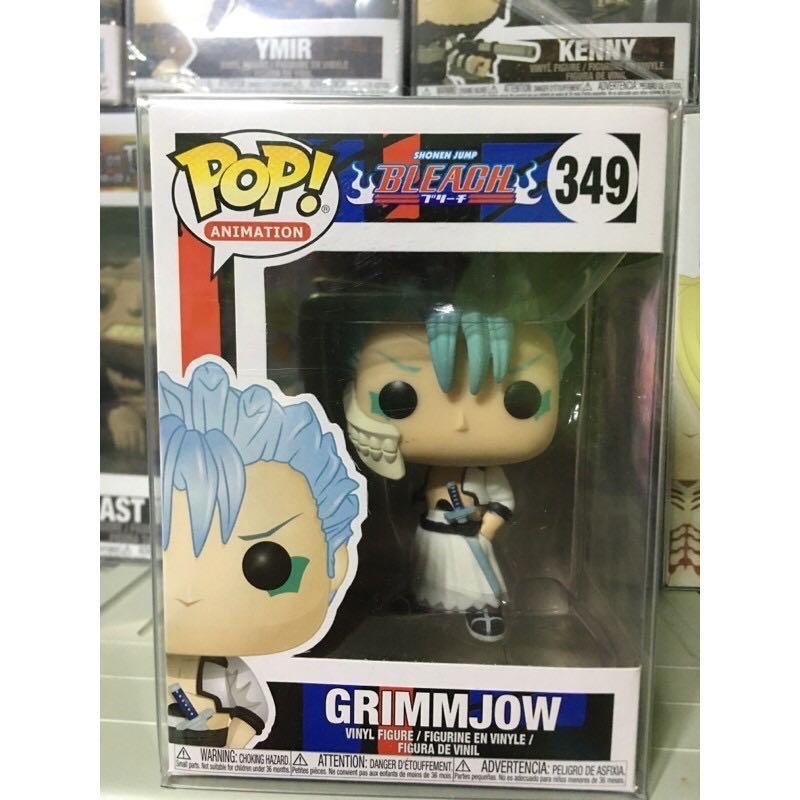 Authentic Funko Pop Bleach Grimmjow 349 with THICK Pop Protector