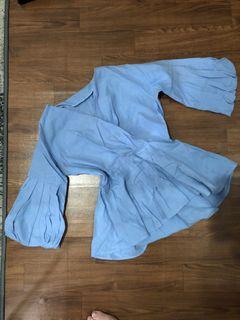 Baby blue cotton