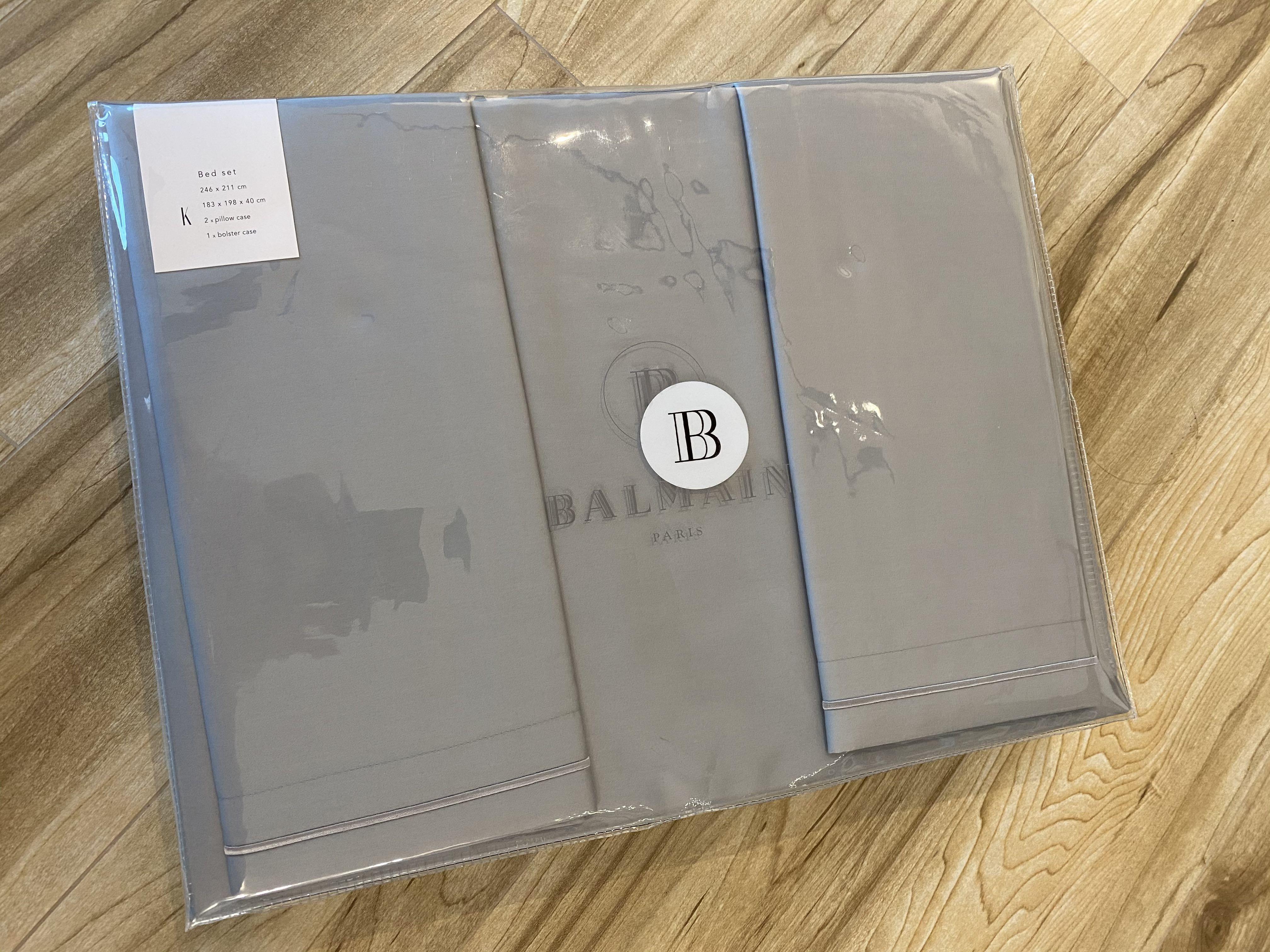 LUXURY BALMAIN KING BED SET NEW!! BEDSHEETS SHEETS, Furniture & Home